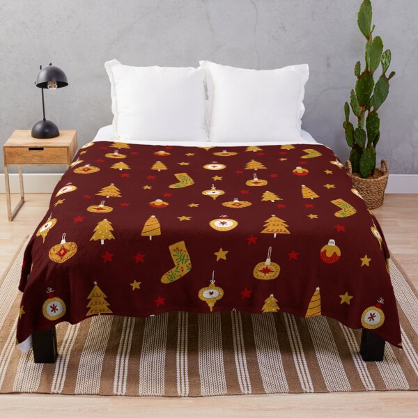 Item preview, Red and gold Christmas pattern designed and sold by AcuarelasCA.