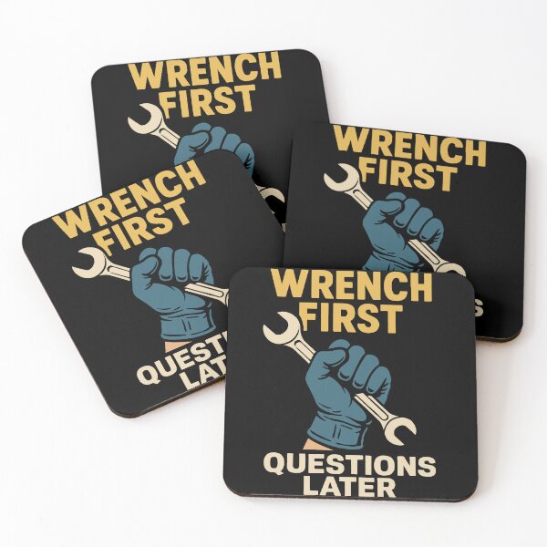 Item preview, Wrench First Questions Later Garage Mechanic designed and sold by LuminOrb.