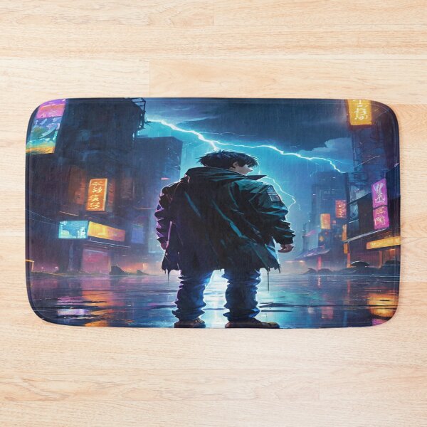 Item preview, Cyberpunk Storm – Neon Streets at Midnight designed and sold by mrtss.