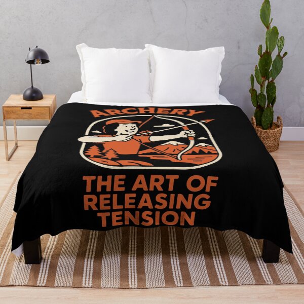 Item preview, Archery The Art Of Releasing Tension Funny Saying designed and sold by LuminOrb.