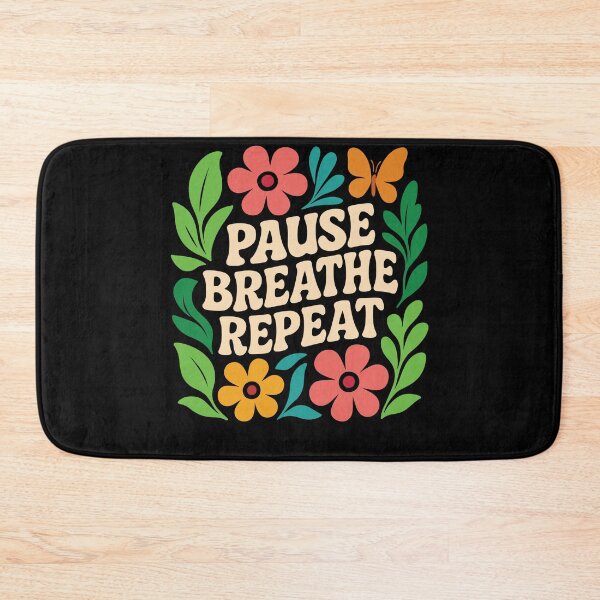 Item preview, Pause Breathe Repeat Mindfulness Affirmation designed and sold by LuminOrb.