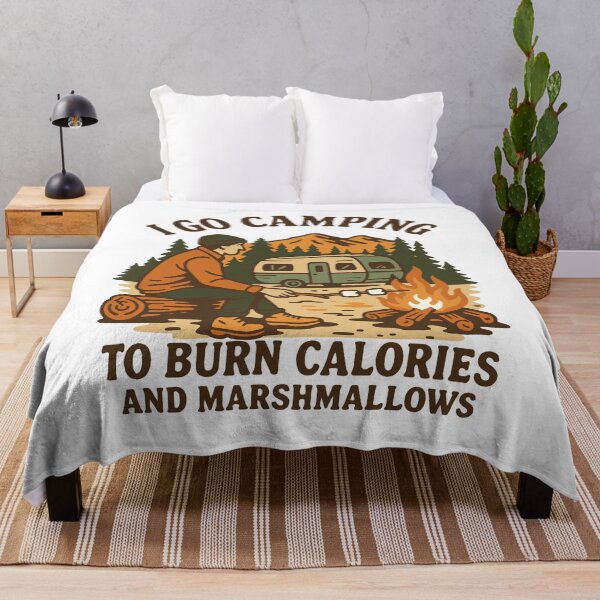 Item preview, I Go Camping To Burn Calories And Marshmallows designed and sold by LuminOrb.