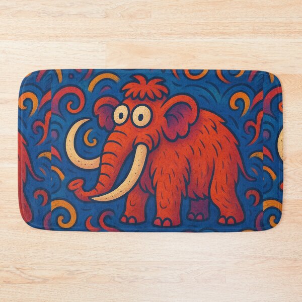 Item preview, Abstract Mammoth in vibrating colors designed and sold by Crazy Mammoth.