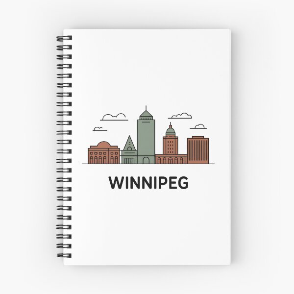 Item preview, Winnipeg Skyline – Minimalist Earthy Travel Souvenir Design designed and sold by Paper Drip.