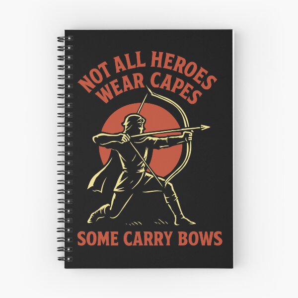 Item preview, Not All Heroes Wear Capes Some Carry Bows designed and sold by LuminOrb.