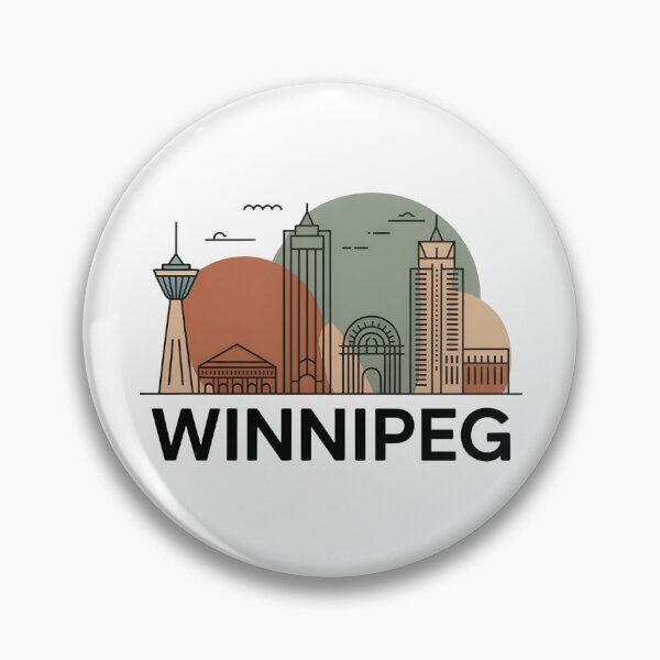 Item preview, Winnipeg Skyline – Minimalist Earthy Travel Souvenir Design designed and sold by Paper Drip.