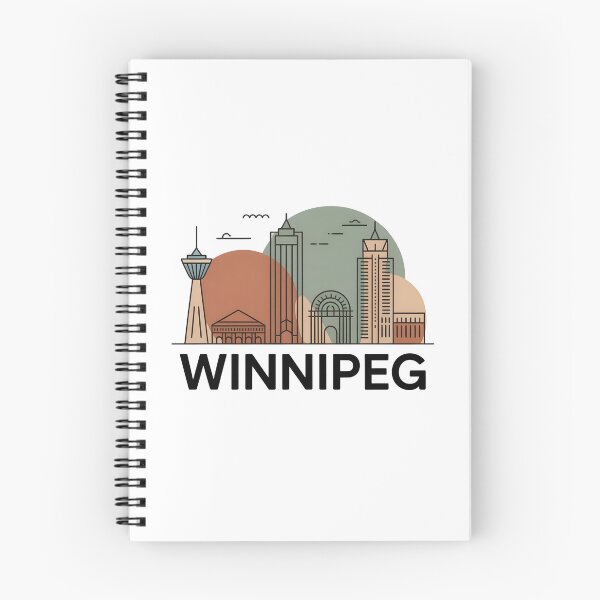 Item preview, Winnipeg Skyline – Minimalist Earthy Travel Souvenir Design designed and sold by Paper Drip.