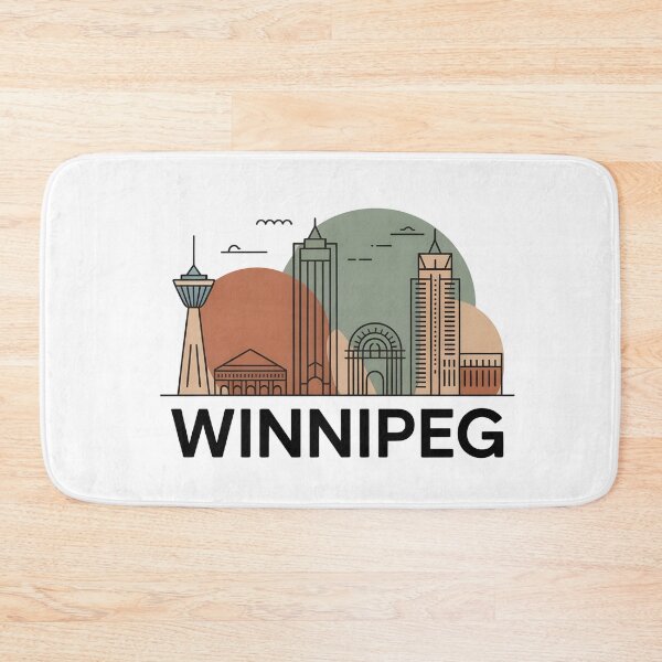 Item preview, Winnipeg Skyline – Minimalist Earthy Travel Souvenir Design designed and sold by Paper Drip.