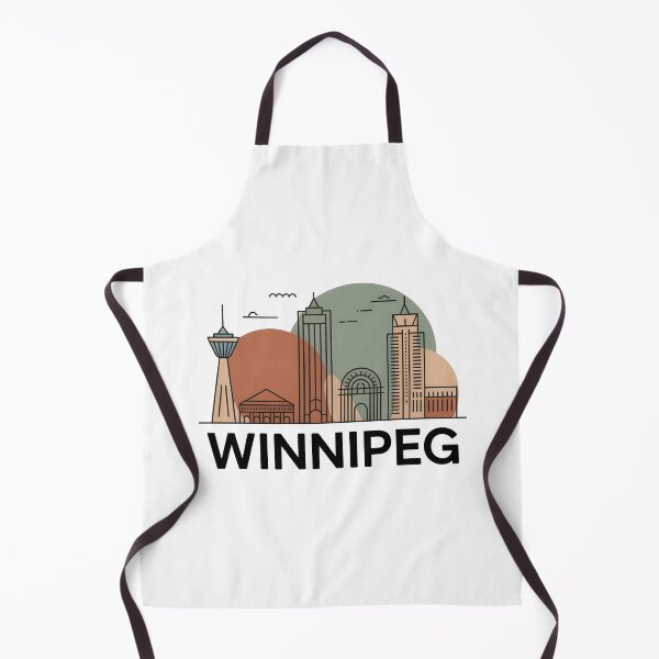 Item preview, Winnipeg Skyline – Minimalist Earthy Travel Souvenir Design designed and sold by Paper Drip.