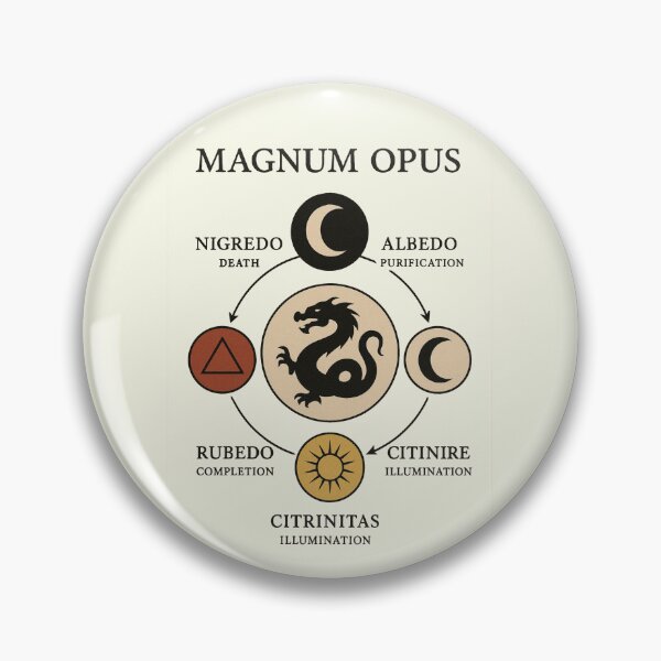 Item preview, Magnum Opus Alchemy Chart – Philosophical Stages of Transformation designed and sold by CreationbyNiki.