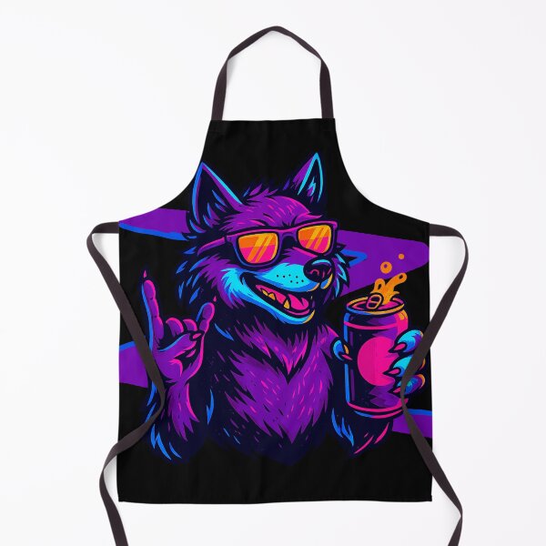 Item preview, Neon Wolf – Party Animal Energy designed and sold by Qopta.