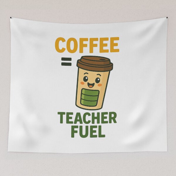 Item preview, Coffee = Teacher Fuel designed and sold by Sara Wrenai.