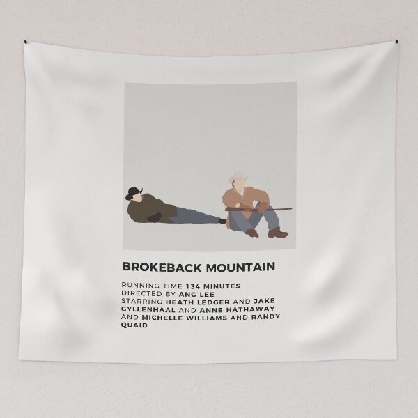 Item preview, Brokeback Mountain Minimalist Poster designed and sold by honeydesigns.