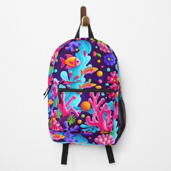 Item preview, Vibrant Coral Reef and Colorful Fish – Playful Underwater Scene with Pink Coral and Bright Sea Life designed and sold by FestivityFinds.