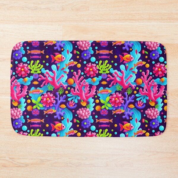 Item preview, Vibrant Coral Reef and Colorful Fish – Playful Underwater Scene with Pink Coral and Bright Sea Life designed and sold by FestivityFinds.