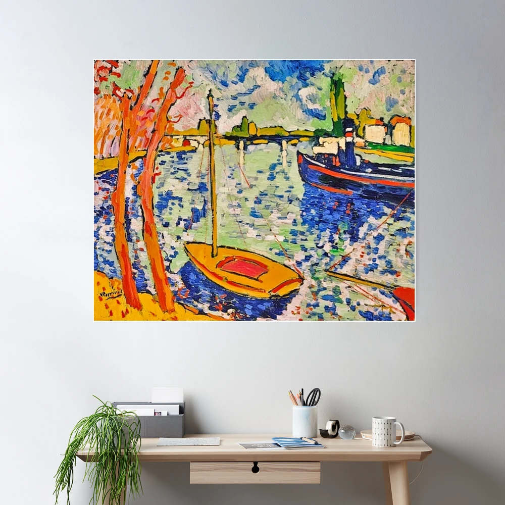 Maurice de Vlaminck, The River Seine at Chatou, (digitally