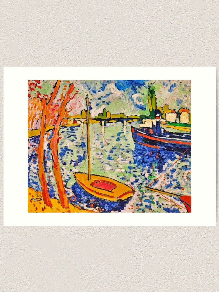 Maurice de Vlaminck, The River Seine at Chatou, (digitally