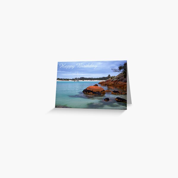 Item preview, Wineglass Bay, Happy Birthday designed and sold by Steven Weeks.