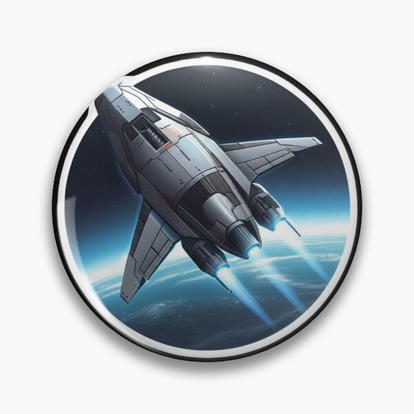 Item preview, Futuristic Spaceship Above Earth Orbit designed and sold by PrintBreeze.