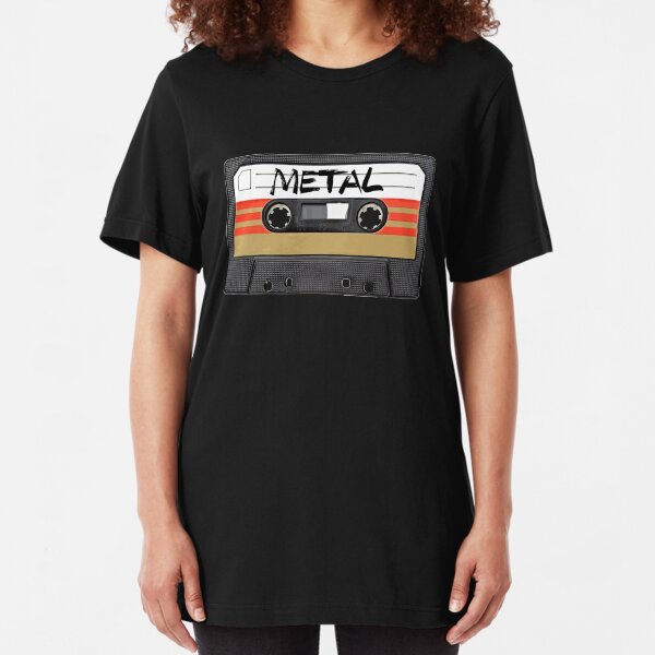 Heavy metal Music band logo Slim Fit T-Shirt