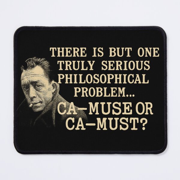 Item preview, Ca-muse or Ca-must? – Albert Camus Typewriter Tee designed and sold by Overthinkers Anonymous.