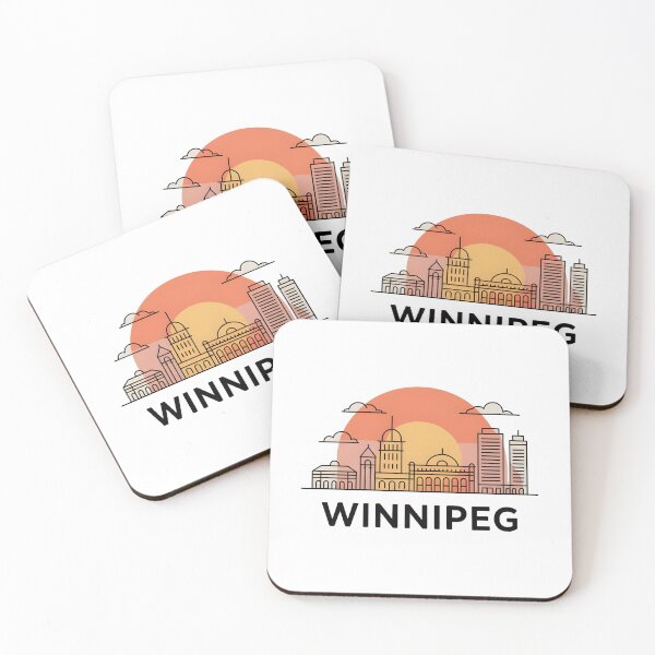 Item preview, Winnipeg Skyline – Minimalist Manitoba Travel Souvenir Design designed and sold by Paper Drip.