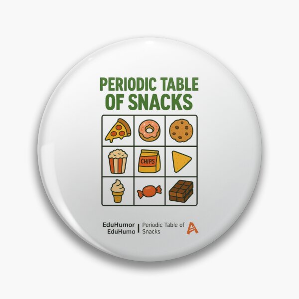 Item preview, Periodic Table of Snacks designed and sold by Sara Wrenai.