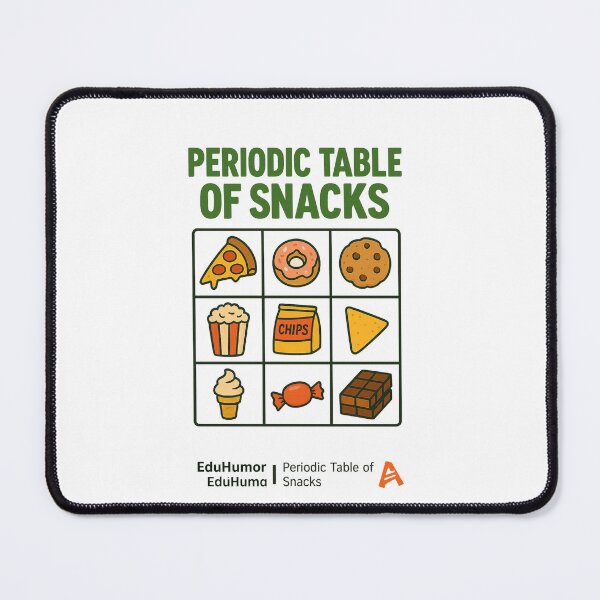 Item preview, Periodic Table of Snacks designed and sold by Sara Wrenai.