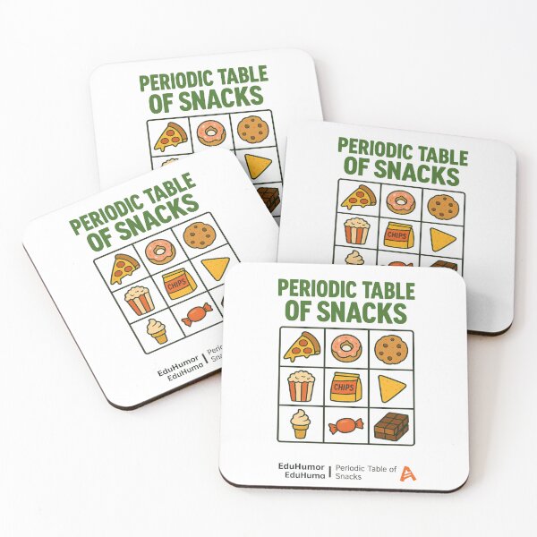Item preview, Periodic Table of Snacks designed and sold by Sara Wrenai.