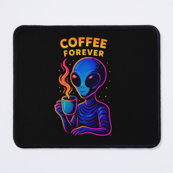 Item preview, Neon Alien Coffee – Cosmic Vibes ☕? designed and sold by Qopta.