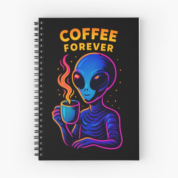 Item preview,  Neon Alien Coffee – Cosmic Vibes ☕? designed and sold by Qopta.