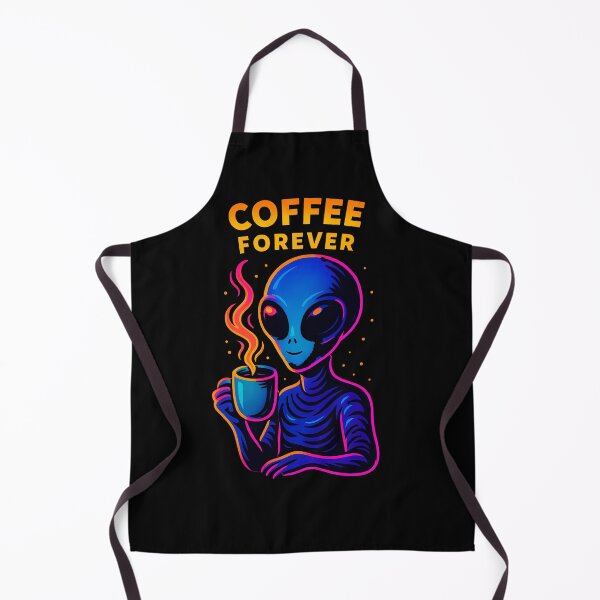 Item preview, Neon Alien Coffee – Cosmic Vibes ☕? designed and sold by Qopta.
