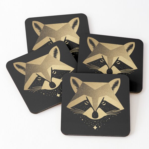 Item preview, Raccoon, Gold and Black Luxury Design  designed and sold by AZ WEAR.