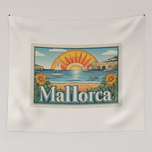 Item preview, Mallorca Travel Vintage Beach designed and sold by Blurbean.