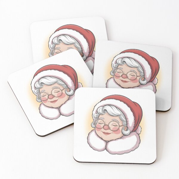 Item preview, Mrs. Claus Illustration Kawaii Xmas Holiday Artwork designed and sold by lalasine.story.