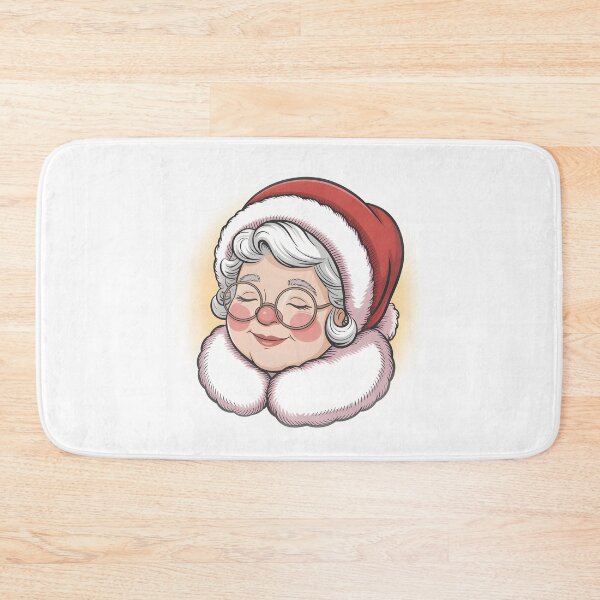 Aperçu de l'œuvre Illustration de la Mère Noël, œuvre d'art kawaii pour les fêtes de Noël créée et vendue par lalasine.story.