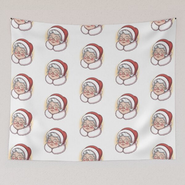 Item preview, Mrs. Claus Illustration Kawaii Xmas Holiday Artwork designed and sold by lalasine.story.