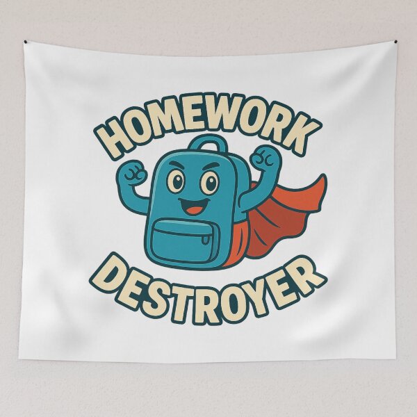 Item preview, Homework Destroyer designed and sold by Sara Wrenai.