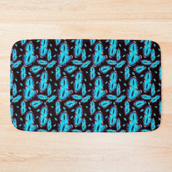 Item preview, Vibrant Blue and Purple Geode Crystal Pattern – Abstract Agate Design on Dark Background designed and sold by FestivityFinds.