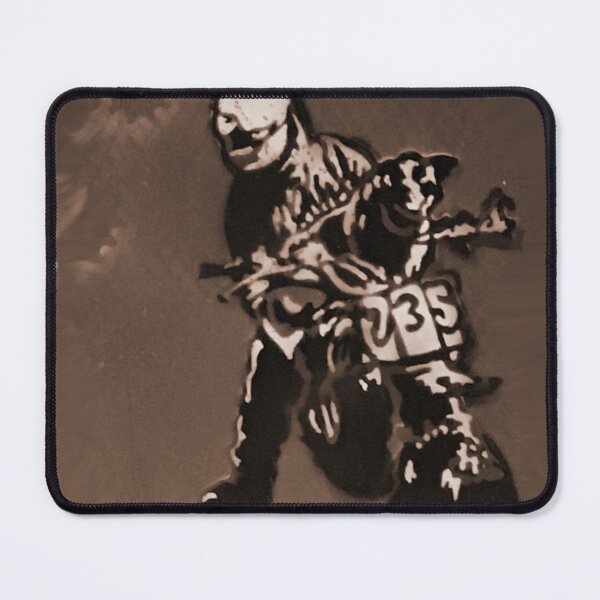 Item preview, A motorcyclist with his dog designed and sold by marysfarbklecks.