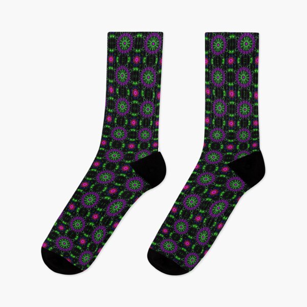 Item preview, Vibrant Green and Purple Mandala Design – Intricate Floral Pattern with Abstract Swirls designed and sold by FestivityFinds.