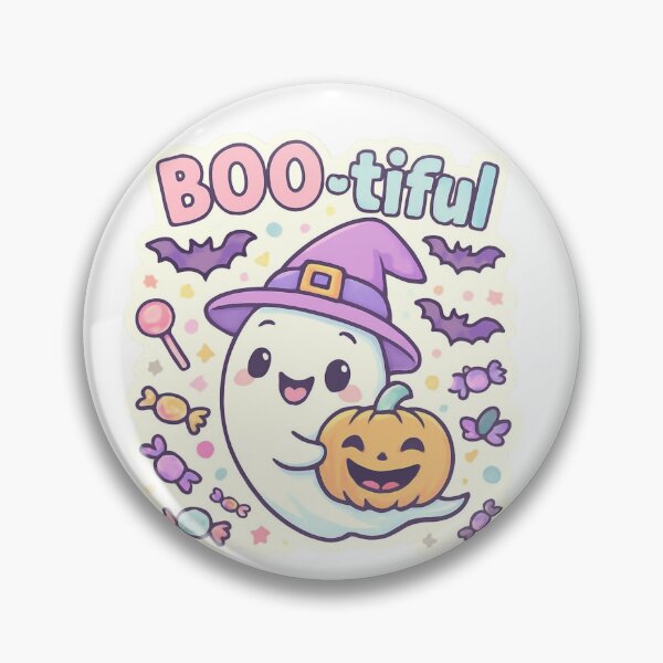 Aperçu de l'œuvre Fantôme mignon d'Halloween créée et vendue par efsinazenn.