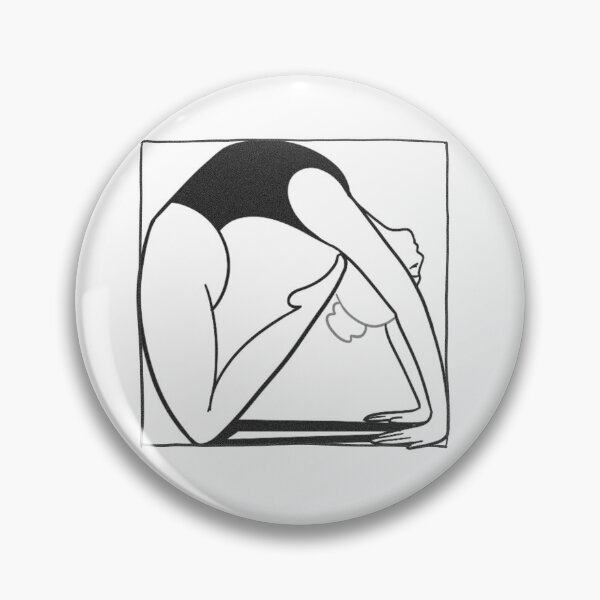 Item preview, Yoga girl black and white lout line designed and sold by JannymyGallery.