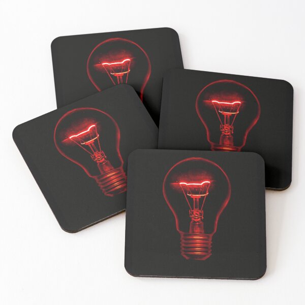 Item preview, Red Neon Light Bulb – Dark Aesthetic Energy designed and sold by Not Hugo.
