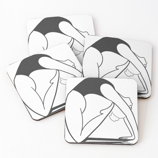 Item preview, Yoga girl black and white lout line designed and sold by JannymyGallery.