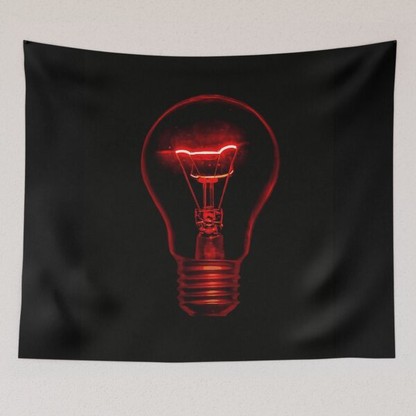 Item preview, Red Neon Light Bulb – Dark Aesthetic Energy designed and sold by Not Hugo.