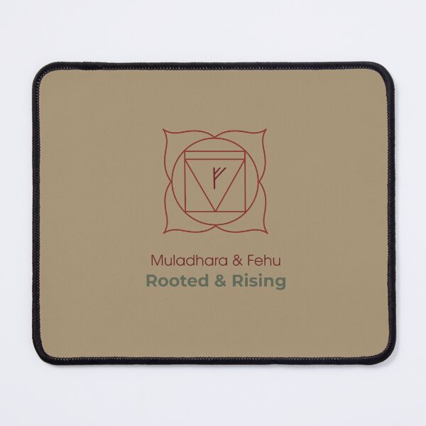 Item preview, Muladhara & Fehu T-Shirt - Rooted & Rising Spiritual Symbol designed and sold by CHAKRUNER.