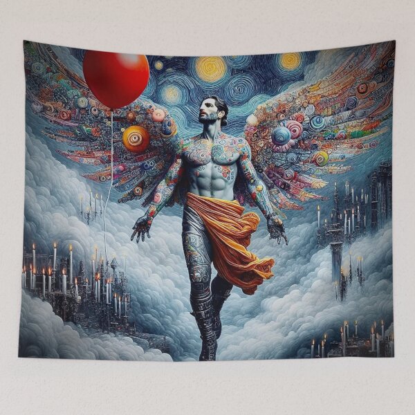 Item preview, Cyber Renaissance Rebel – Cosmic Warrior in Painted Armor designed and sold by Ghost Archer Illusions.