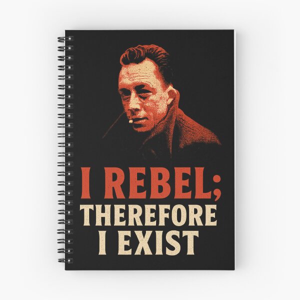 Item preview, I Rebel; Therefore I Exist – Albert Camus Existentialist T-Shirt designed and sold by Overthinkers Anonymous.