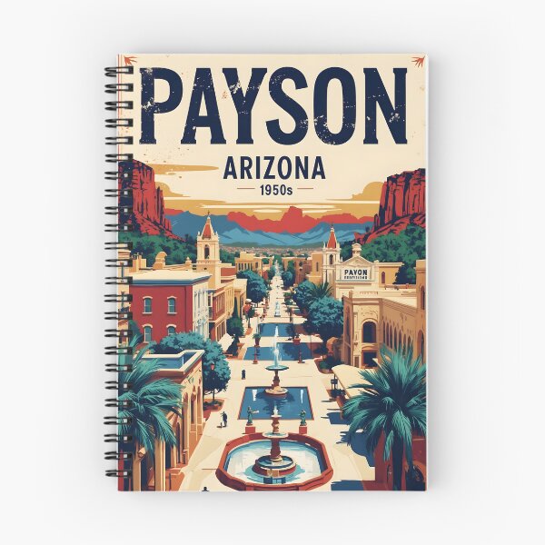 Item preview, Payson Arizona 1950s USA Vintage Travel Tourism designed and sold by TravelersGems.